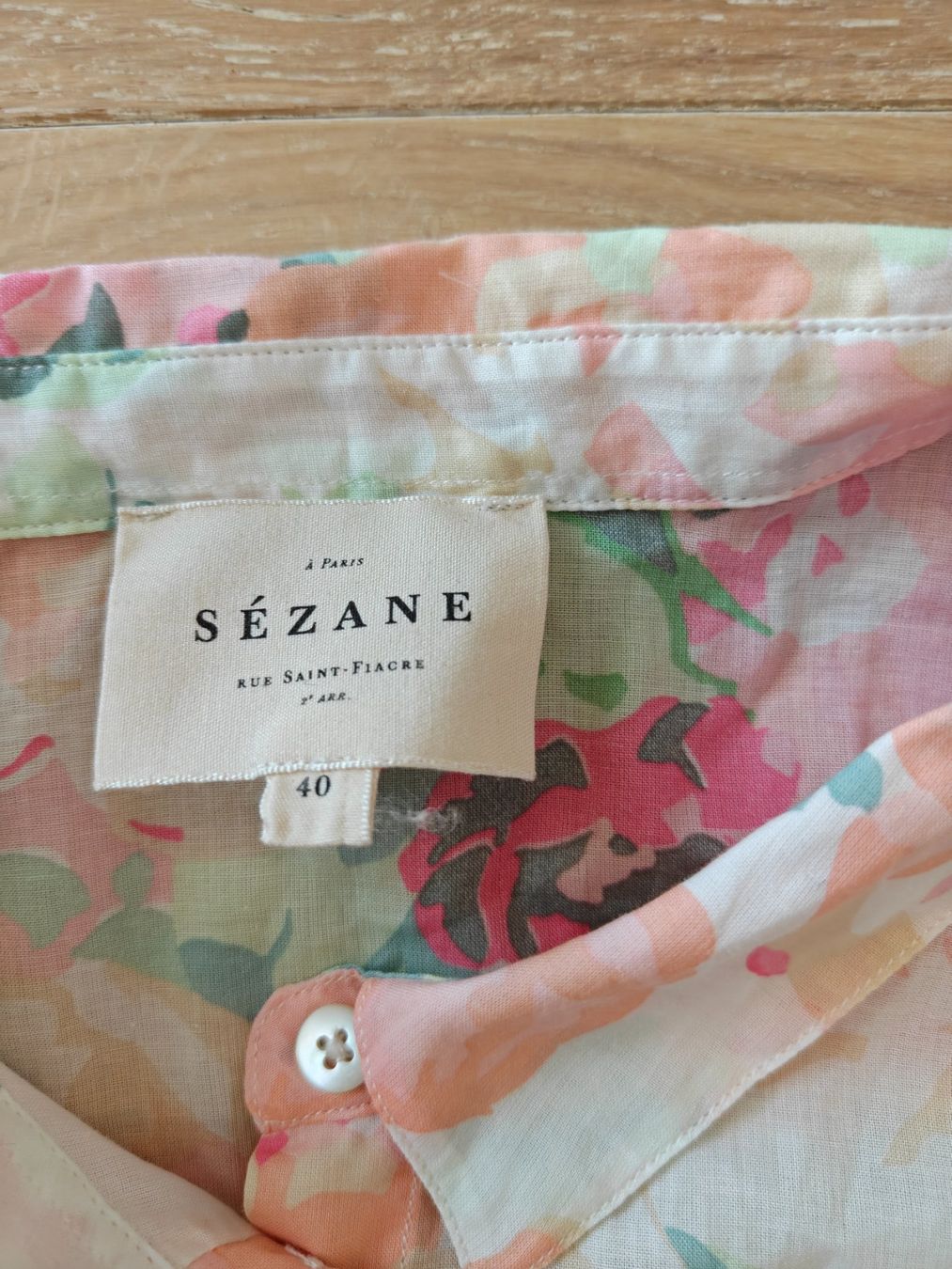 Sezane Camicette: Sezane Blumenbluse Pastell, Gr. 40 – Usato da Hedingen venduto da muse10 1