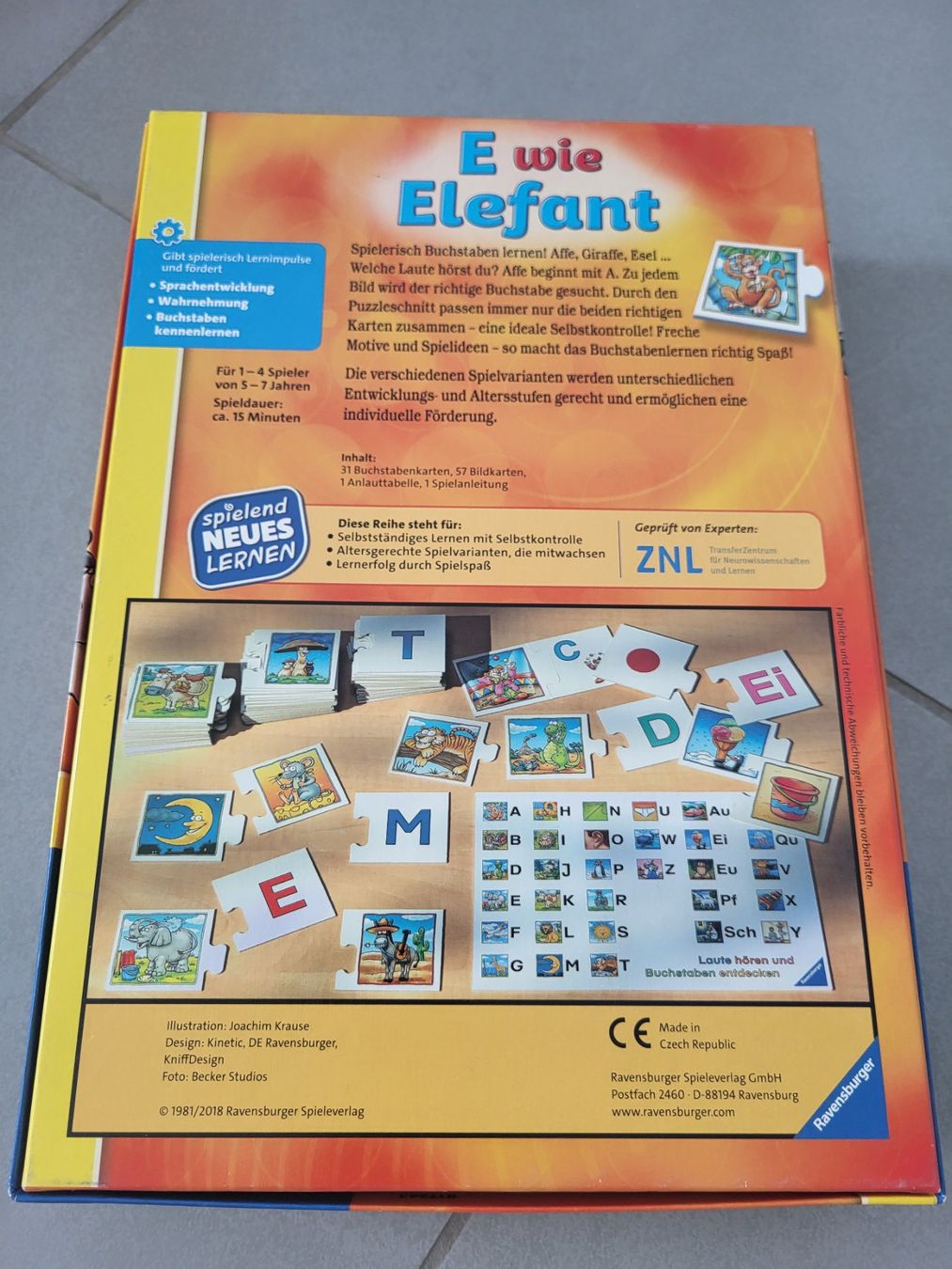 Ravensburger Giochi: Spiel E wie Elefant Ravensburger Buchstabenlernen – Usato da Boswil venduto da i12i 1