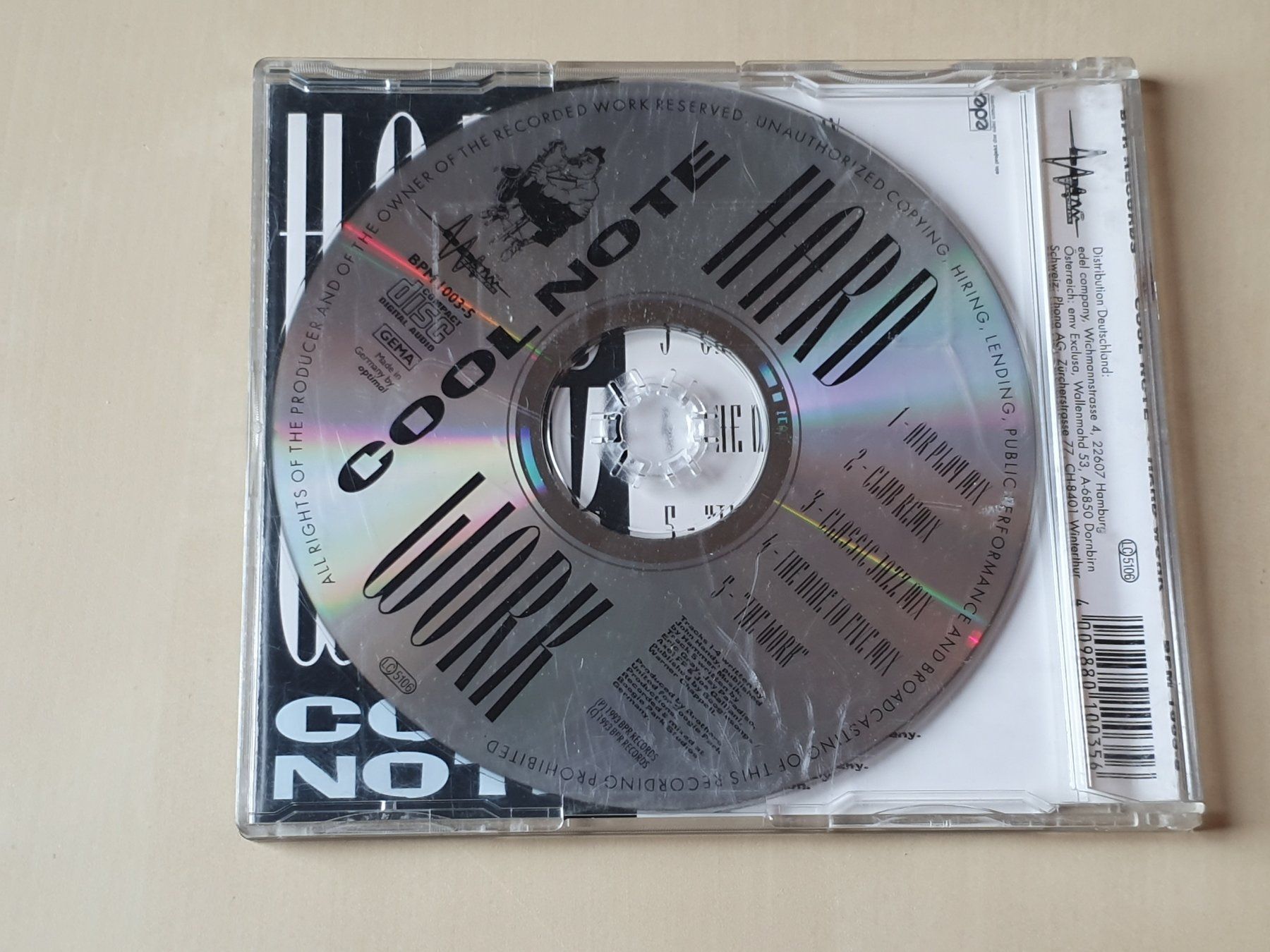 CD: Cool Note Hard Work – Usato da Stansstad venduto da collectorsshop 1