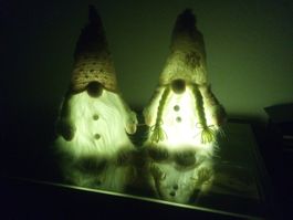 Wichtel, beleuchtet, 2er Set, neu