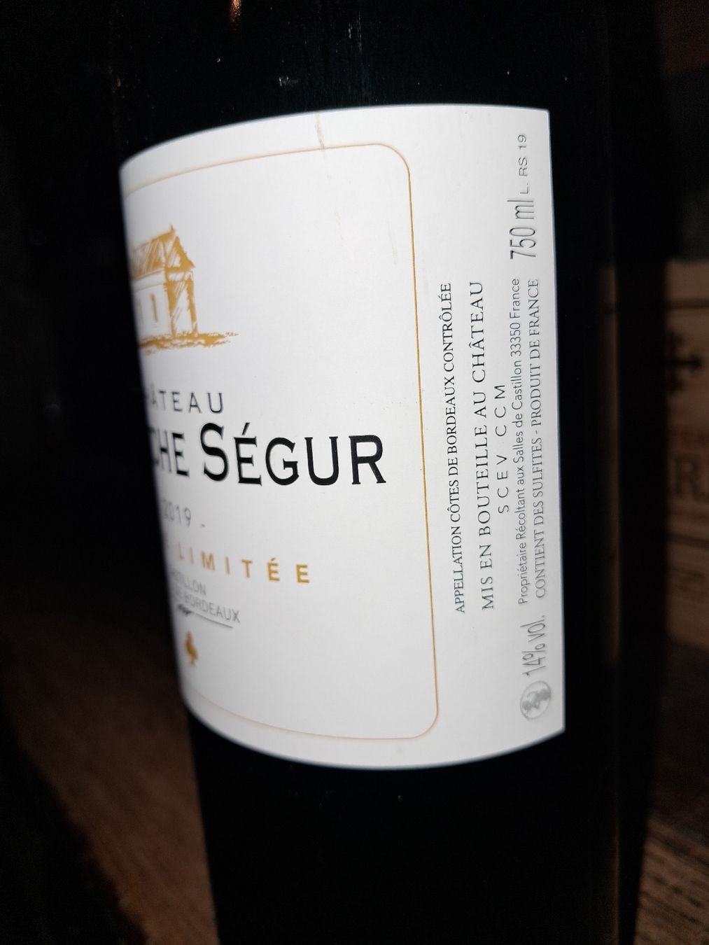 Vino: Chateau la Roche ségur côtes de castillon 2019 – Nuovo e nell'imballaggio originale da Le locle venduto da juliensaran 2