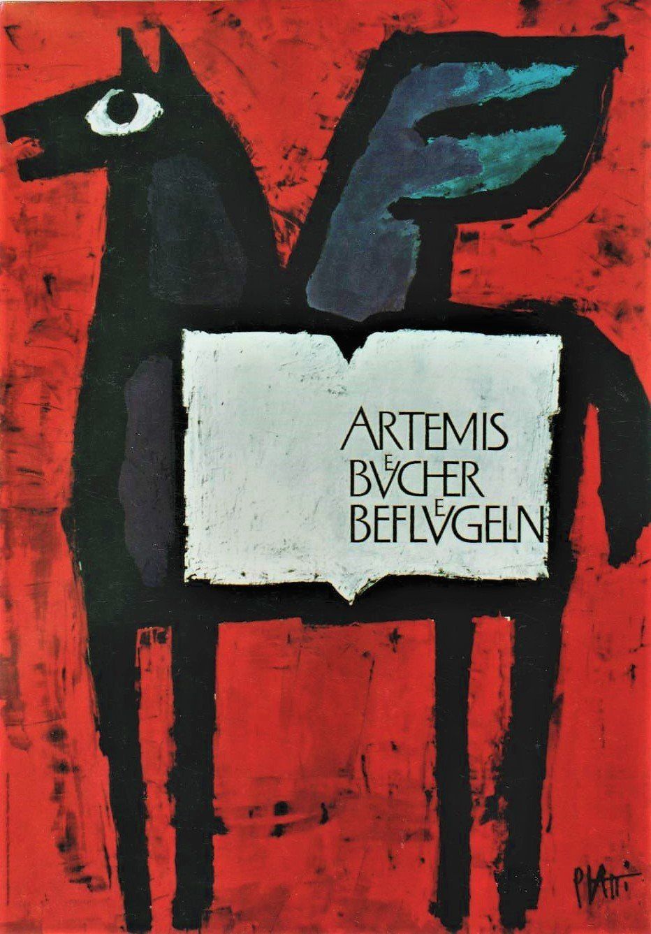 Foto & Immagini: ARTEMIS BUECHER PEGASUS c.1965 Original Plakat – Usato da Blonay venduto da postercollection