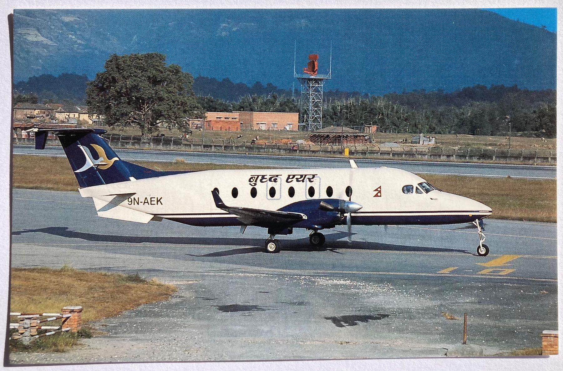 Cartoline postali: Postcard Beech 1900D Buddha Air – Usato da Lugano venduto da sel_x7bg