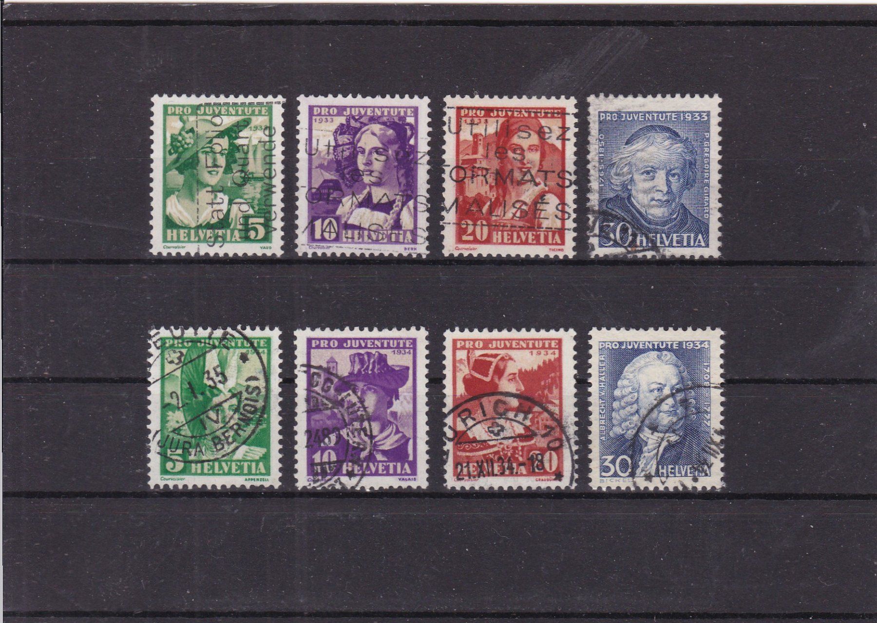 Tous les timbres: PRO JUVENTUTE 1933/1934 – D'occasion à Gretzenbach par Sikim