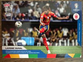 Topps Now Lamine Yamal youngest goalscorer limitierter Druck