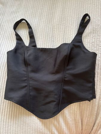 Top noir shoeby Monica geuze style corset /froncé T.L