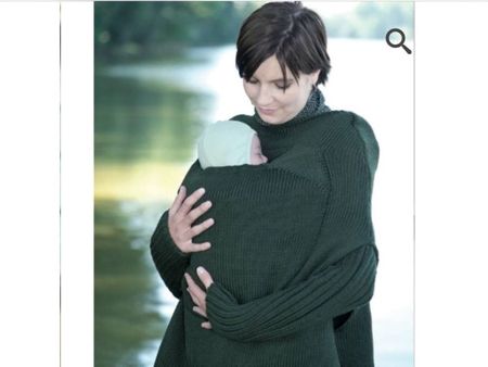 Mama-Poncho Gr. L (38/40) grau