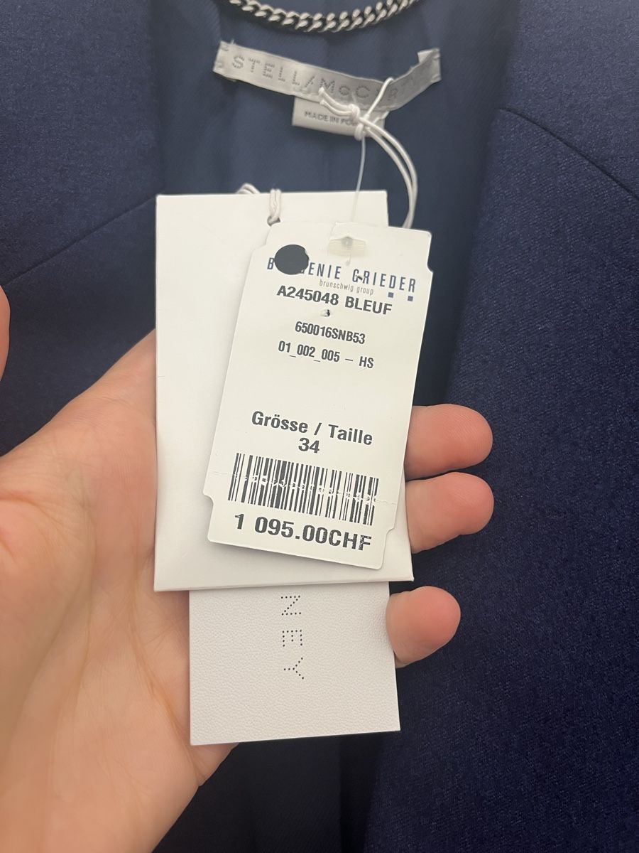 Stella McCartney Giacche: Stella McCartney Blazer in dunkelblau – Nuovo e nell'imballaggio originale da Zürich venduto da bim_qy95 2