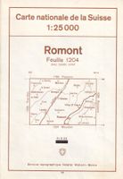 Cartes topographiques 1:25'000 années 1961 - 1969