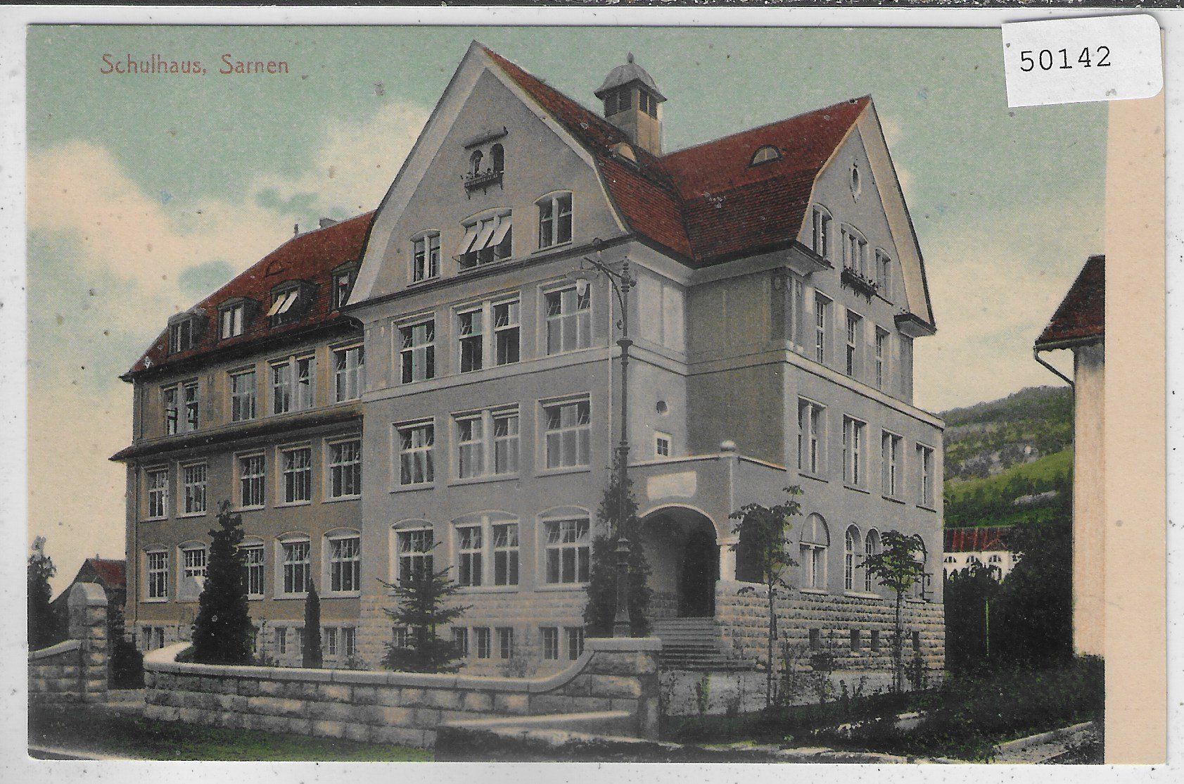 Ansichtskarten: Sarnen - Schulhaus – Gebraucht aus Ettingen von Kartenplanet