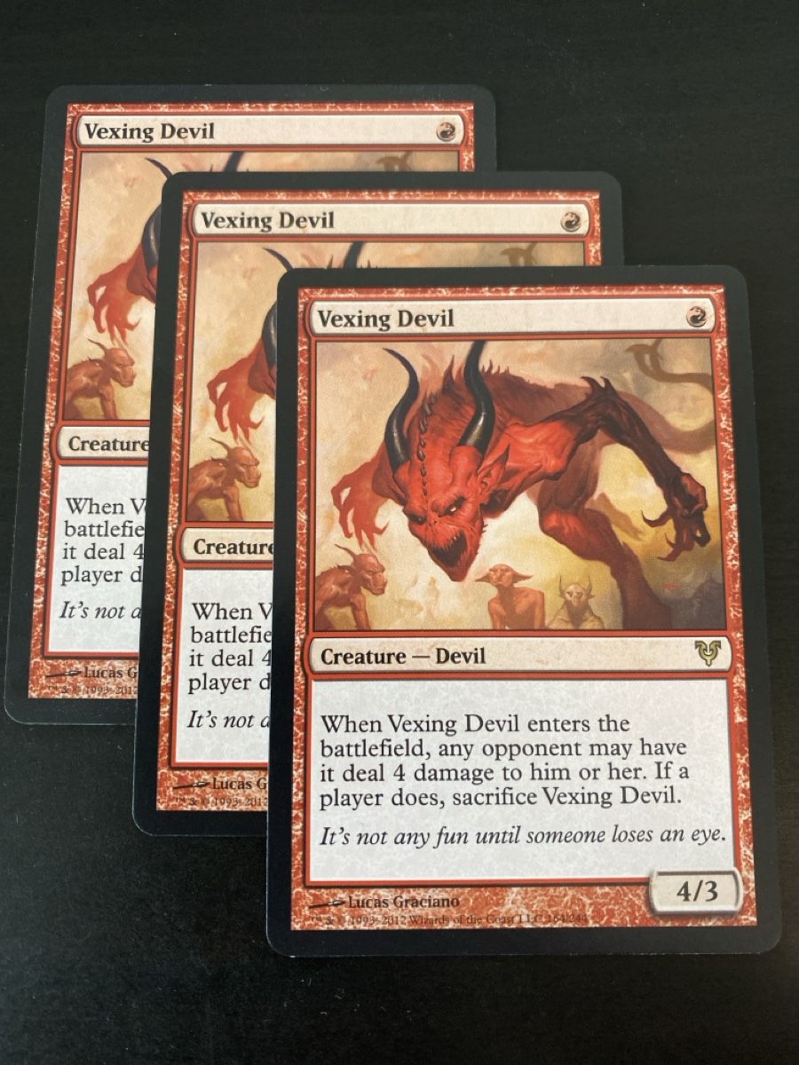 Magic The Gathering Cartes à collectionner: 3xVexing Devil – D'occasion à Oberglatt ZH par Finlandia1