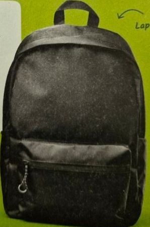 Schwarzer Rucksack für Schule, Arbeit oder Freizeit