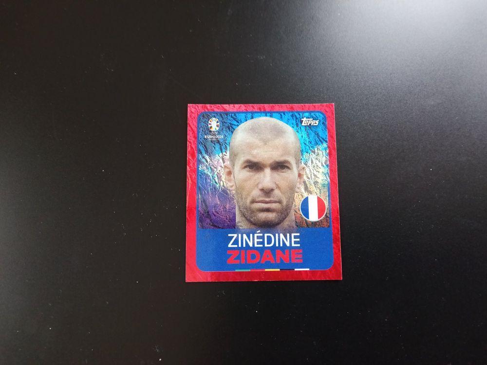 Zinedine Zidane LEG 8 Topps EM 2024 Sticker (Neu (gemäss Beschreibung ...