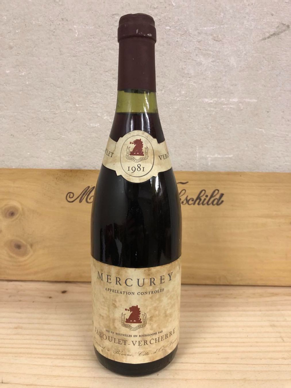 Vino: 1981 MERCUREY JABOULET-VERCHERRE – Nuovo e nell'imballaggio originale da Münchenstein venduto da weinundspirituosen 1
