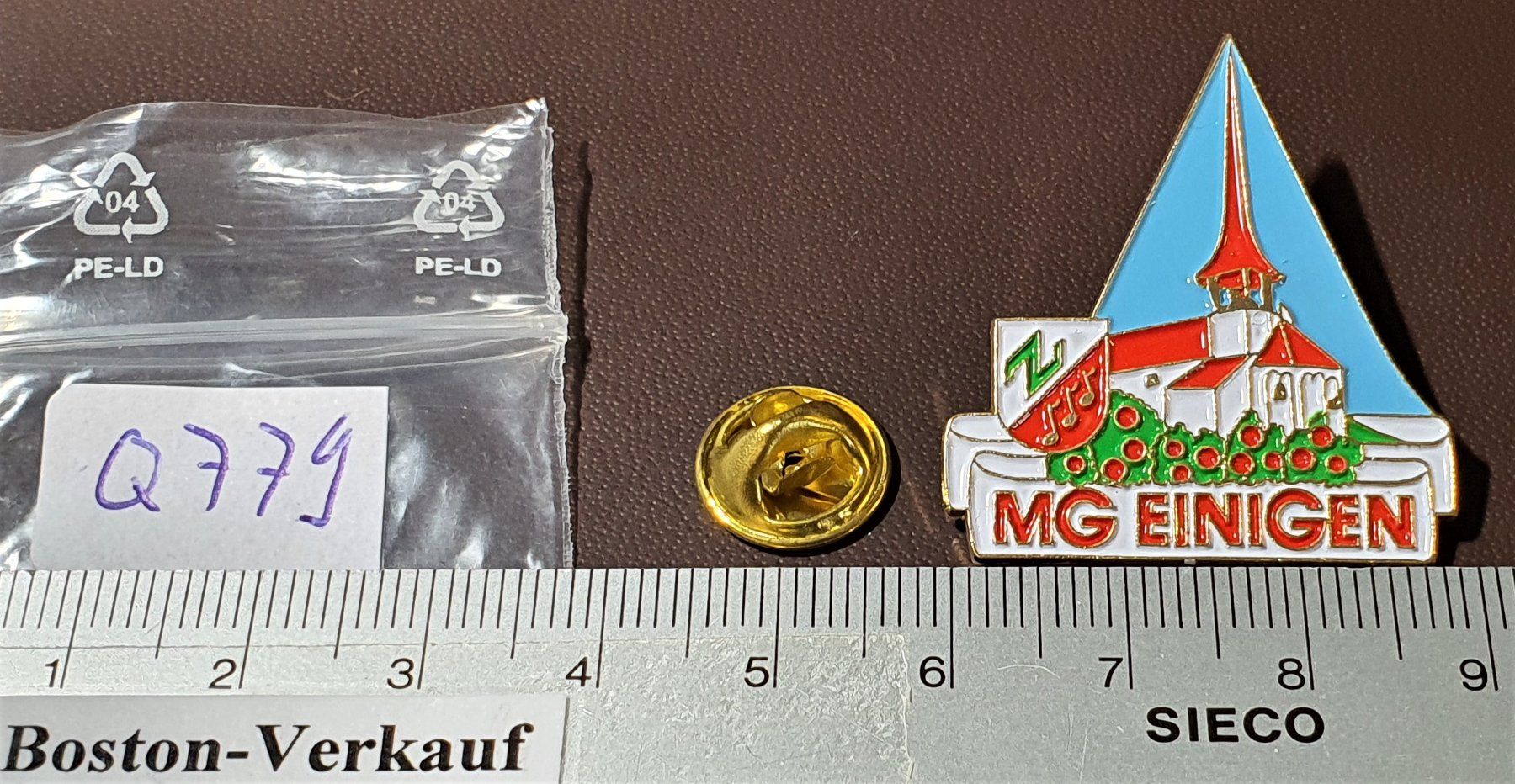 Placchette & Badge: Q779 - Pin MG Einigen / Musikgesellschaft Kirche – Usato da Reinach BL venduto da Boston-Verkauf 1