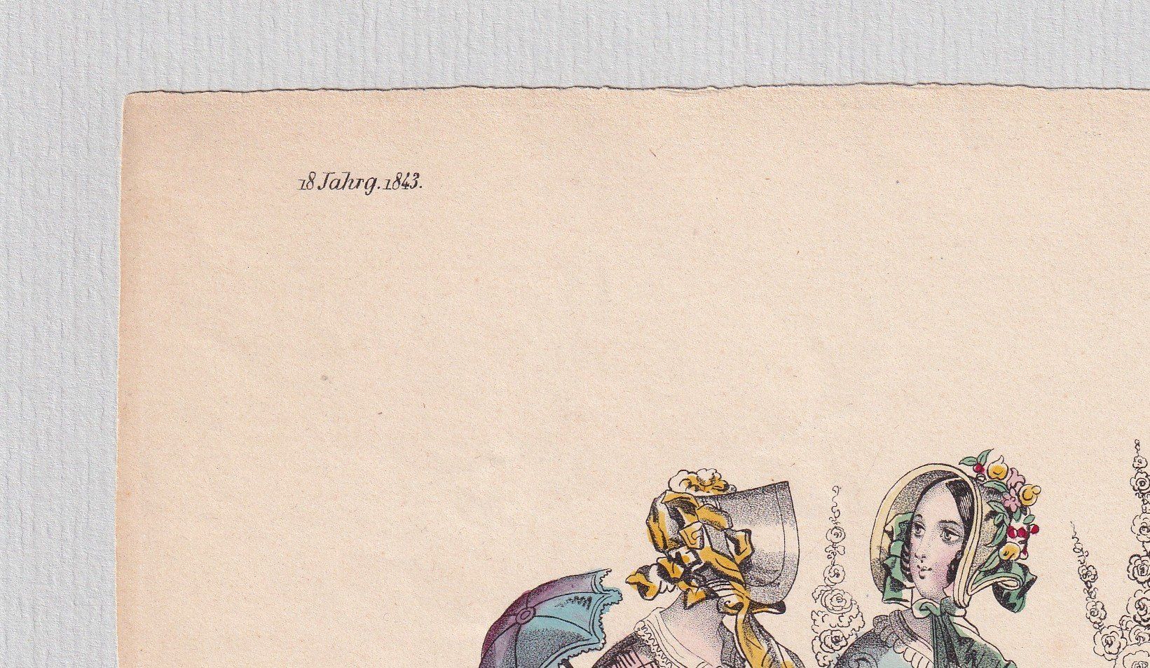 Incisioni: MODE, BIEDERMEIER, LITHOGRAPHIE 1843 – Usato da Grüningen venduto da Kartensammler 3
