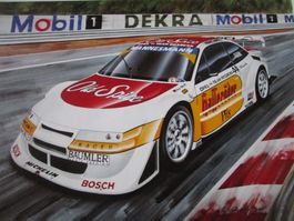 OPEL CALIBRA V6 ITC 96 TEAM ROSBERG KUNSTDRUCK H.J STUCK