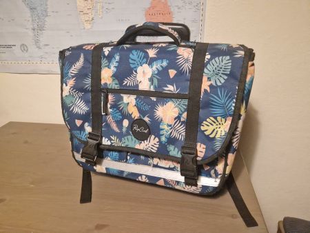Cartable Rip Curl imprimé floral bleu