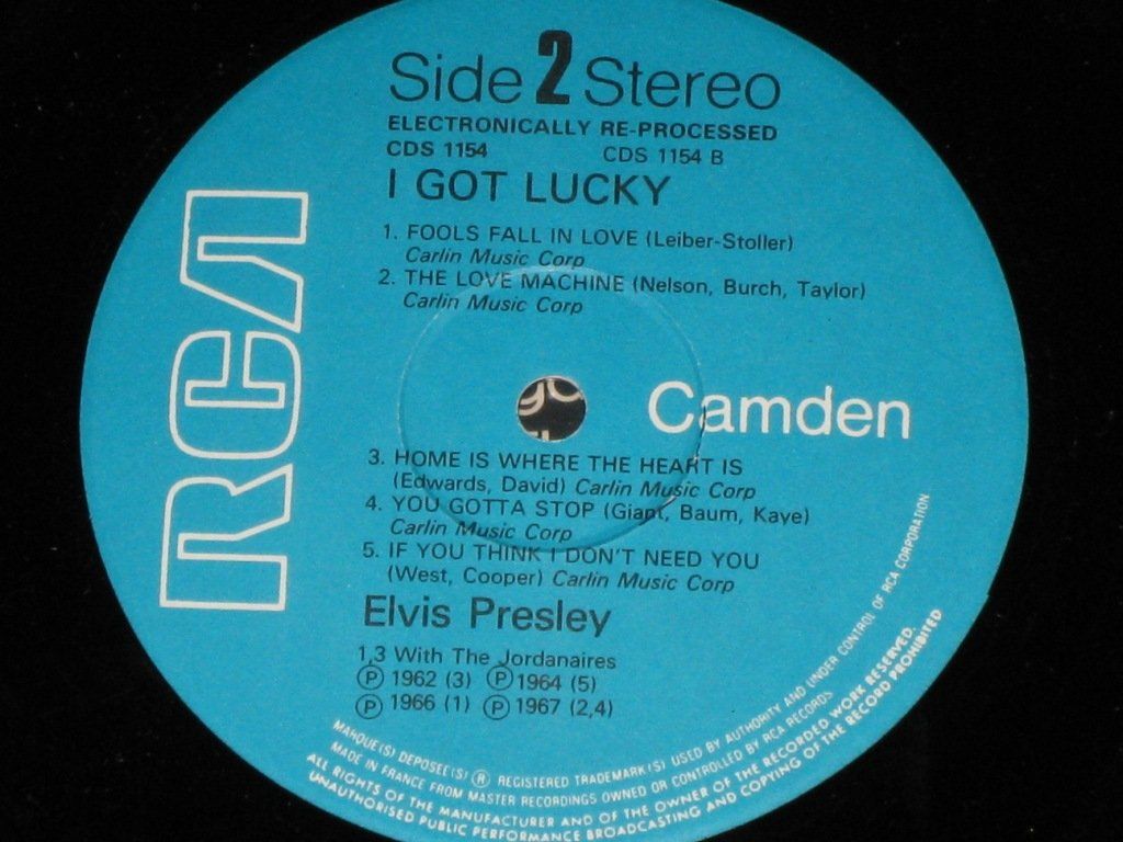 Dischi in vinile: LP - ELVIS - I GOT LUCKY – Usato da Steckborn venduto da Quo7 2