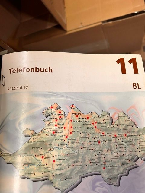 Téléphones: Telefonbuchregister Hängeregister Telefonzelle – D'occasion à Muttenz par Venturi75 6