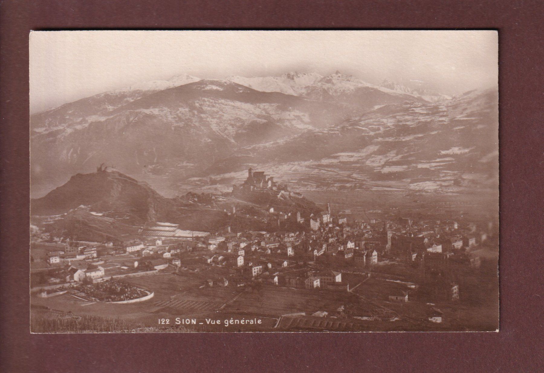 Cartoline postali: SION - Vue générale – Usato da Pully venduto da nicecards