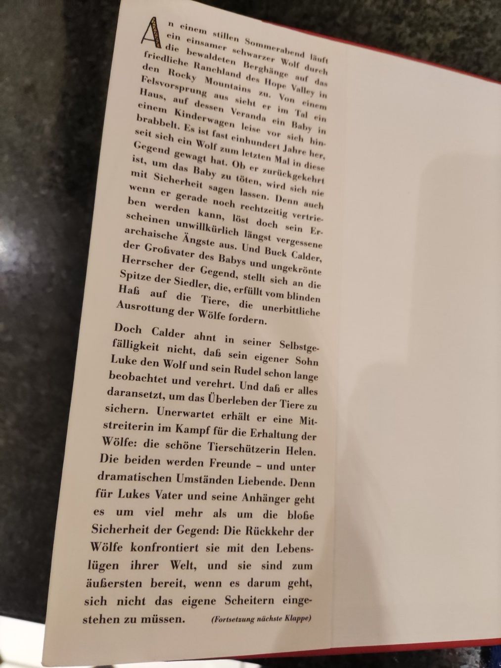 Libri: Im Kreis des Wolfs Nicholas Evans "fesselnd" – Usato da Solothurn venduto da Csw1 4