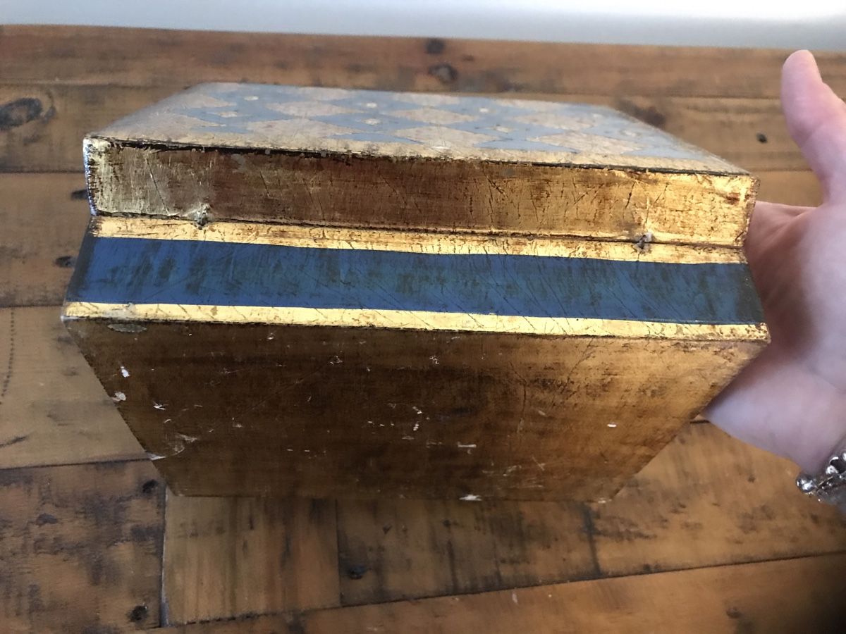 Schmuckkästen: Holzkasten Gold blau florentinisch – Gebraucht aus Rapperswil SG von cosiba01 5