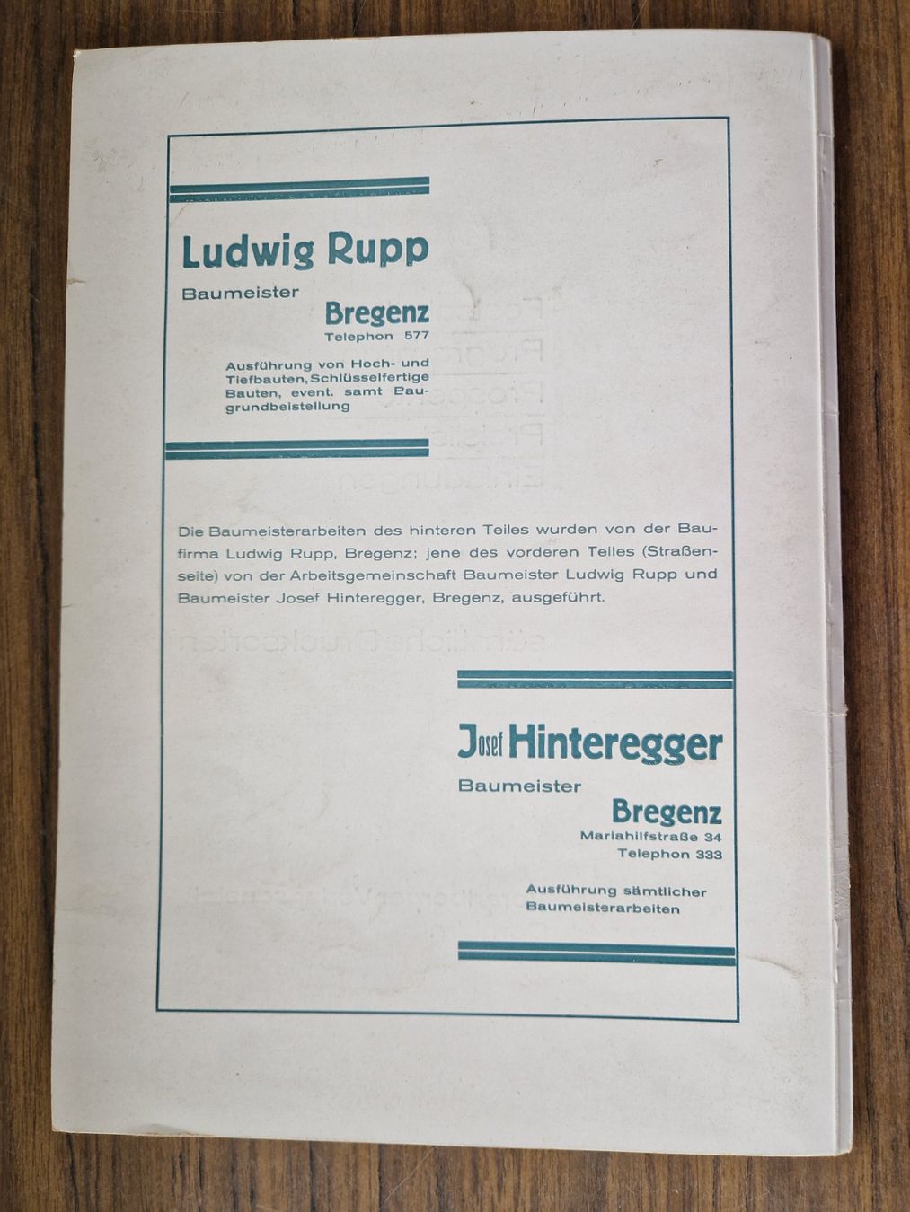 Libri: Bundesgewerbeschule Bregenz 1937 – Usato da Mörschwil venduto da aik_x8mc 8