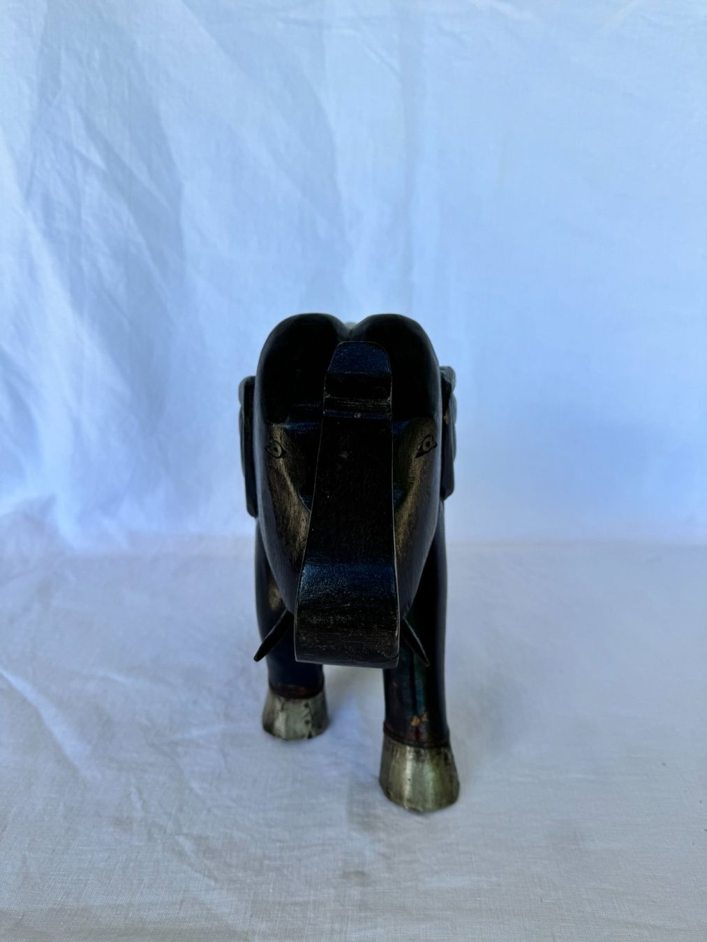 Statuette: Schöne Deko Elefant Holz Metall Optik – Usato da Oetwil a.d. Limmat venduto da Rodrigues06 2