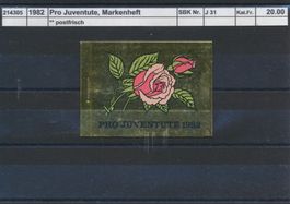 1982 Pro Juventute, Markenheftchen, ** postfrisch