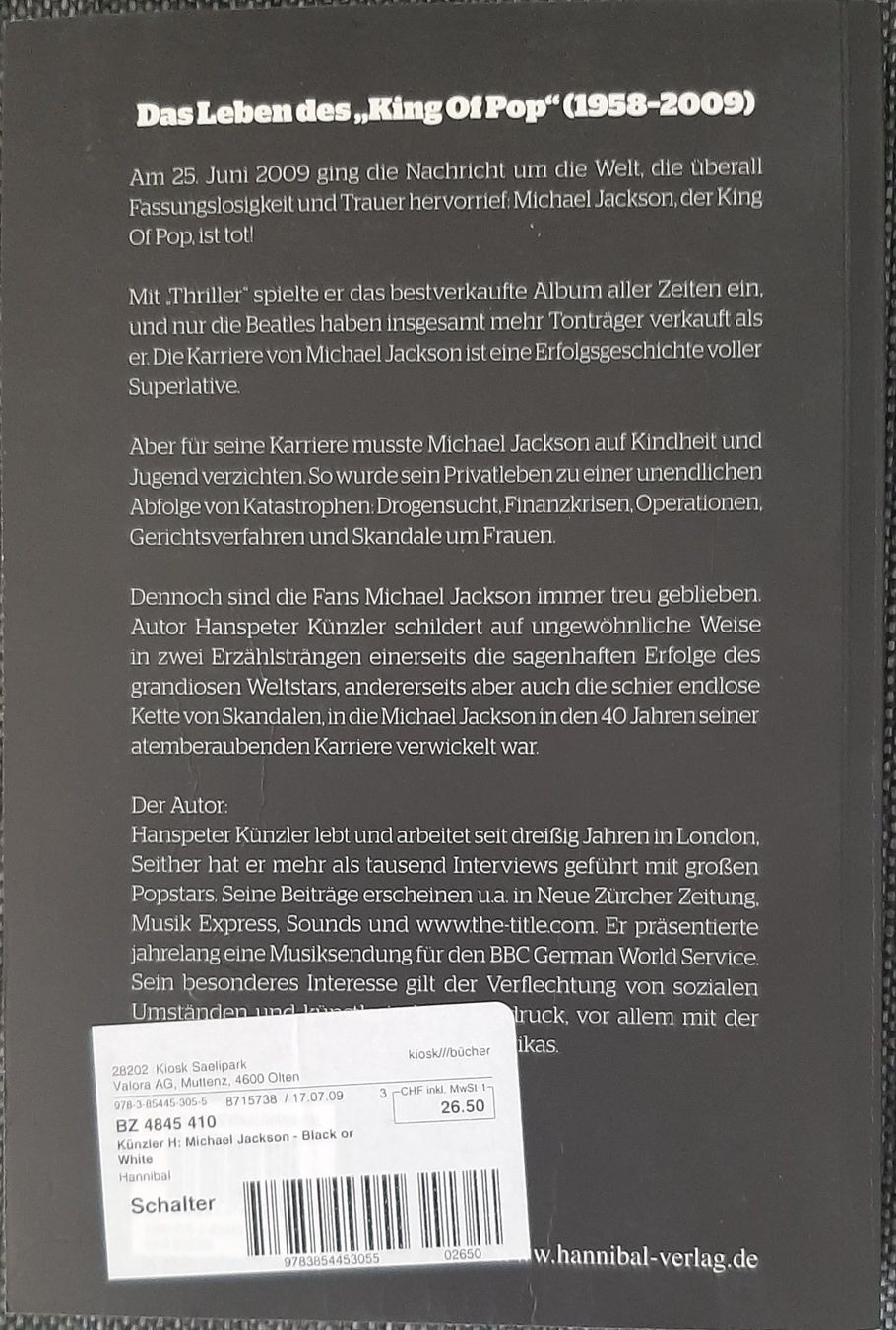 Libri: Michael Jackson - Black or White – Usato da Watt venduto da Tomaf 1