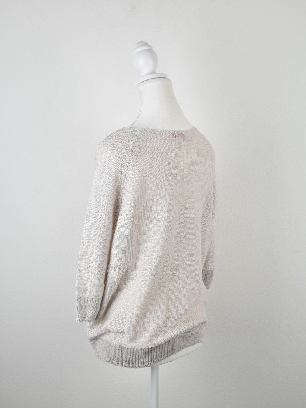 Maglioni & Felpe: handknit Kurzarm Pullover, beige, Gr.S, 100% Leinen – Usato da Nürensdorf venduto da 2ND_STORY 3