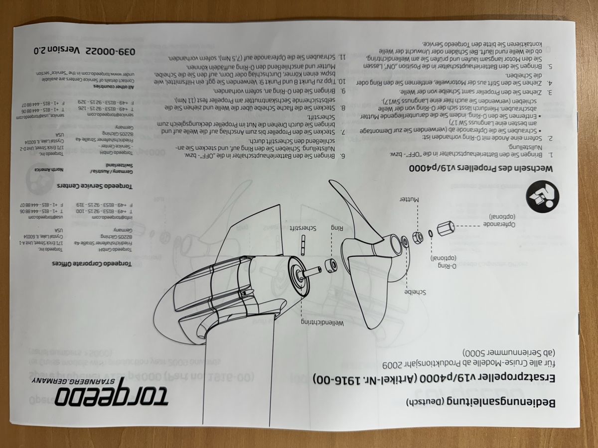 Torqeedo Barche: Torqeedo Propeller – Nuovo e nell'imballaggio originale da Rossens FR venduto da oducry 3