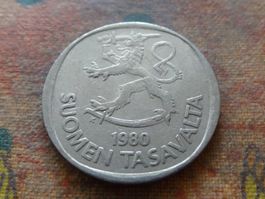 FINLANDE  1  Markka  1980