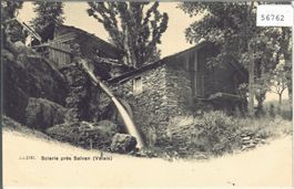 Scierie pres Salvan - Mühle mit Wasserrad