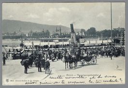 1905, ZÜRICH, VERGNÜGUNGSDAMPFER, BELEBT!