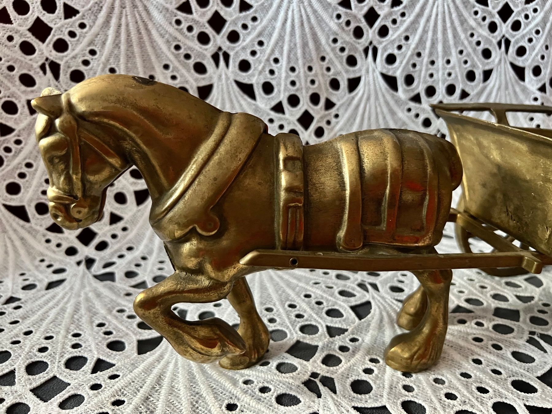 Statuette: Messing Pferd mit Kutsche 42cm 2800 Gram – Usato da Frenkendorf venduto da Only1 3