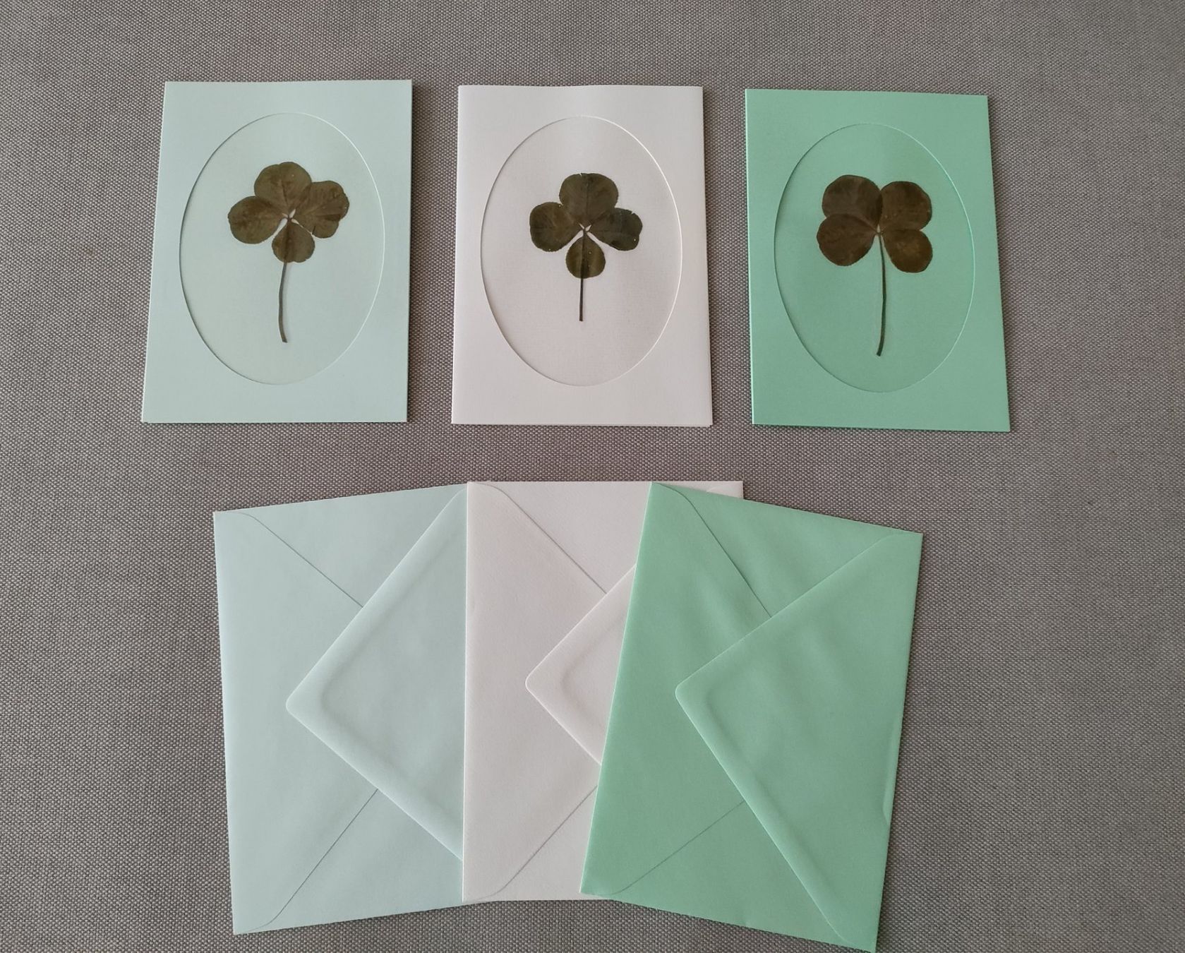 Cartoline: 3 Karten mit echt Klee 🍀 – Nuovo e nell'imballaggio originale da Bern venduto da Lidia.5