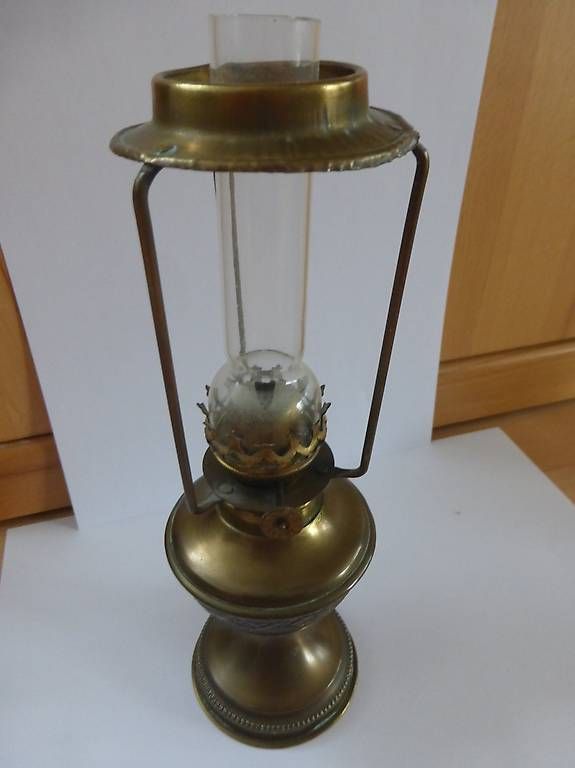 Lampade: Antike L & B Brevete Messing Petroleumlampe Jugendstil – Usato da Au SG venduto da Zogu 2