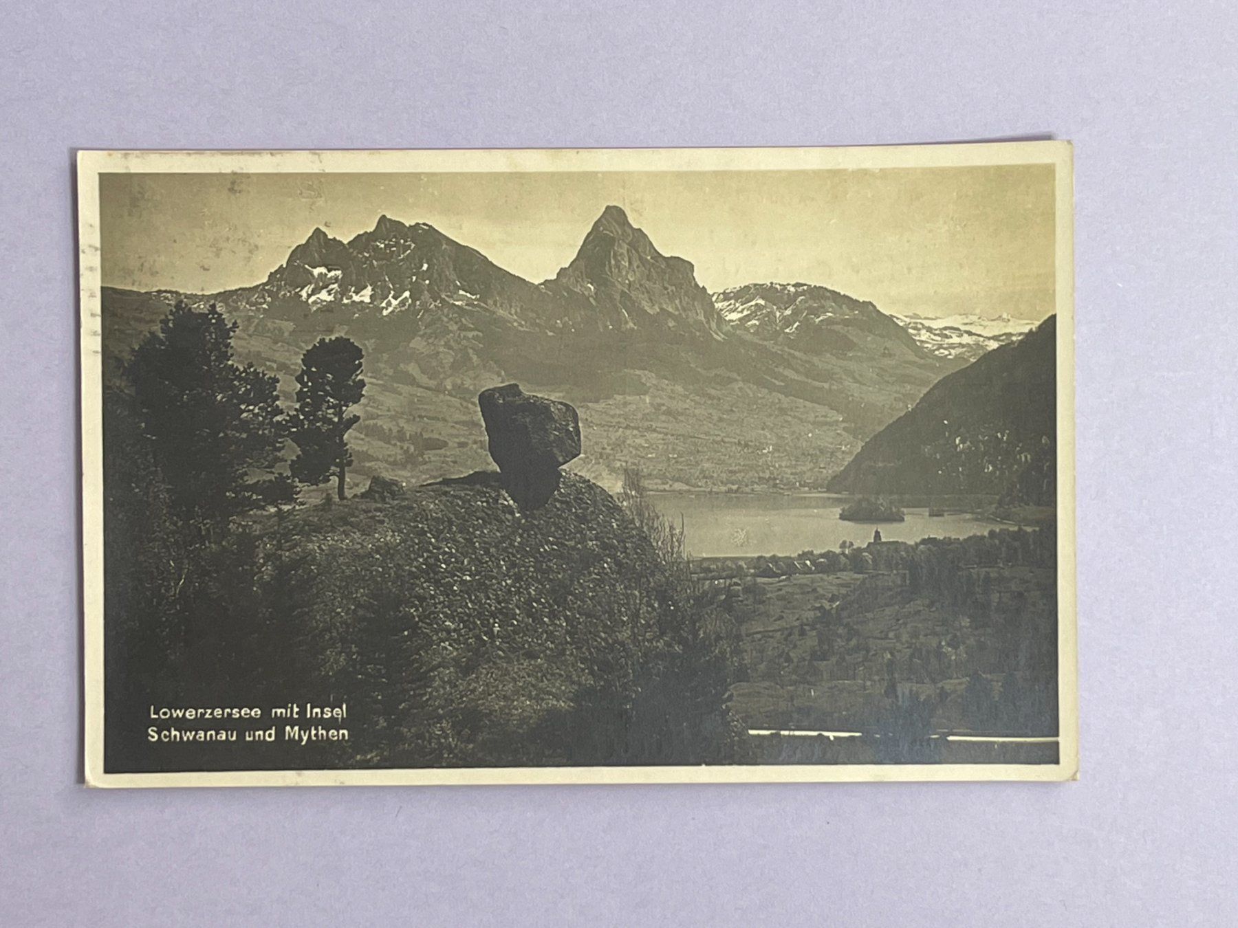 Cartes postales: Lowerzersee mit Insel Schwanau – D'occasion à Steg VS par danwer74