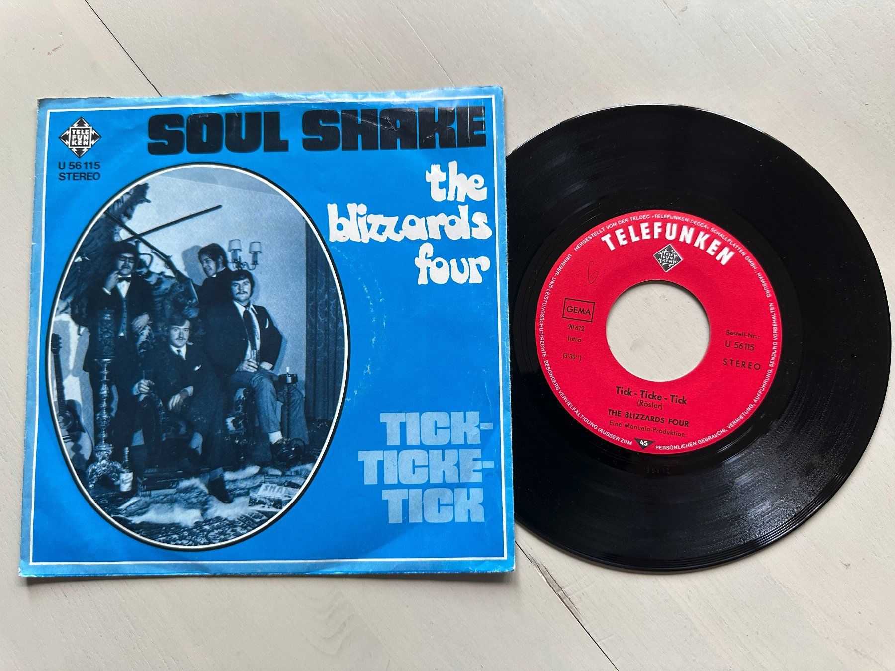 Dischi in vinile: THE BLIZZARDS FOUR rare Soul shake Single Psychedelic 60's – Usato da Basel venduto da Partridge