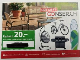Gonser Gutschein Fr. 20.-