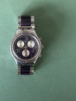 Swatch Irony Chronograph Damen Uhr Silber Lila guter Zustand