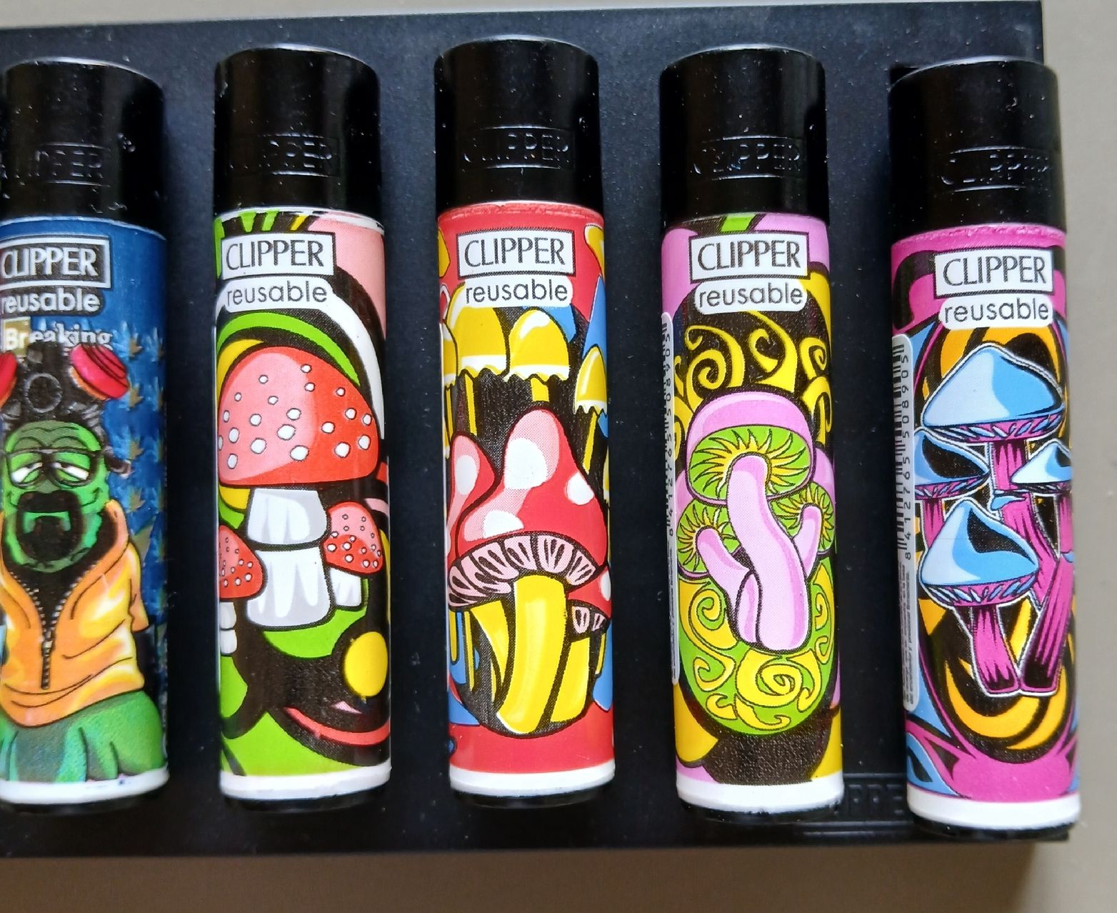 Clipper Accendini: 8 x clippers master chief and mushrooms. – Nuovo e nell'imballaggio originale da Lausanne venduto da Soulbrother 1