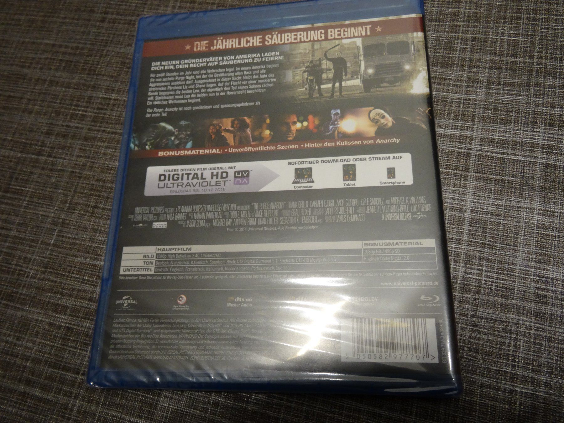 Tutti i DVDs: The Purge - Anarchy BLU-RAY NEUWARE – Usato da Olten venduto da Disc-Verkauf 1