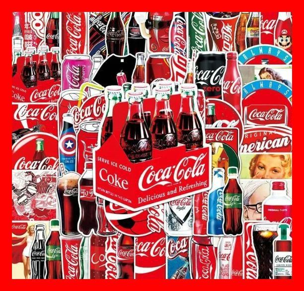 Sticker: Coca Cola Zero Light Softdrink Aufkleber 50 tlg. Stickerset – Nuovo e nell'imballaggio originale da Dättlikon venduto da easythings