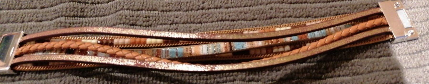 Bracciali & Braccialetti: schönes Armband in Lederoptik – Nuovo (secondo la descrizione) da Grächen venduto da Hel7890 3