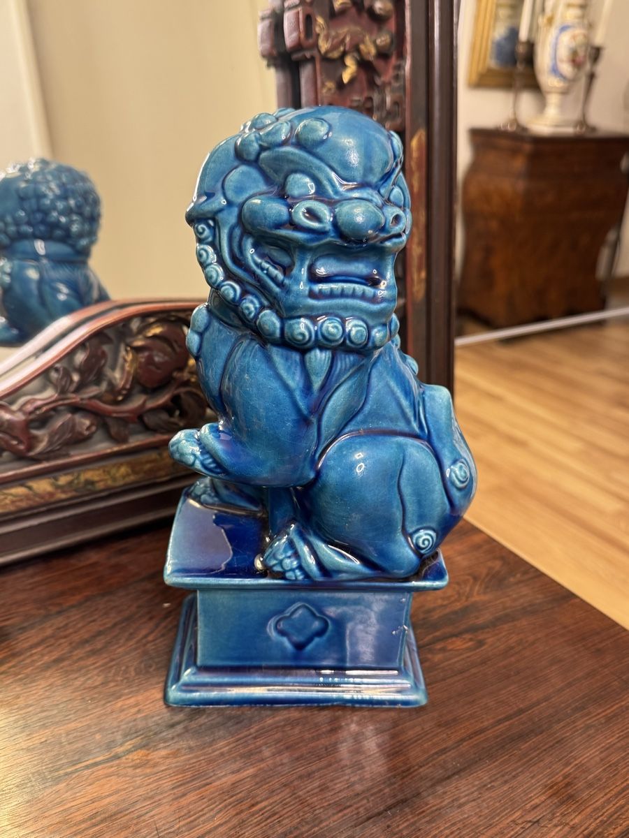 Figuren: Antique Chinese Blue Ceramic Foo Dog Lion temple lowe – Gebraucht aus Zuerich von EMANUELEFEDERICO 9