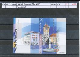 2006 "NABA Baden - Block II", ** postfrisch