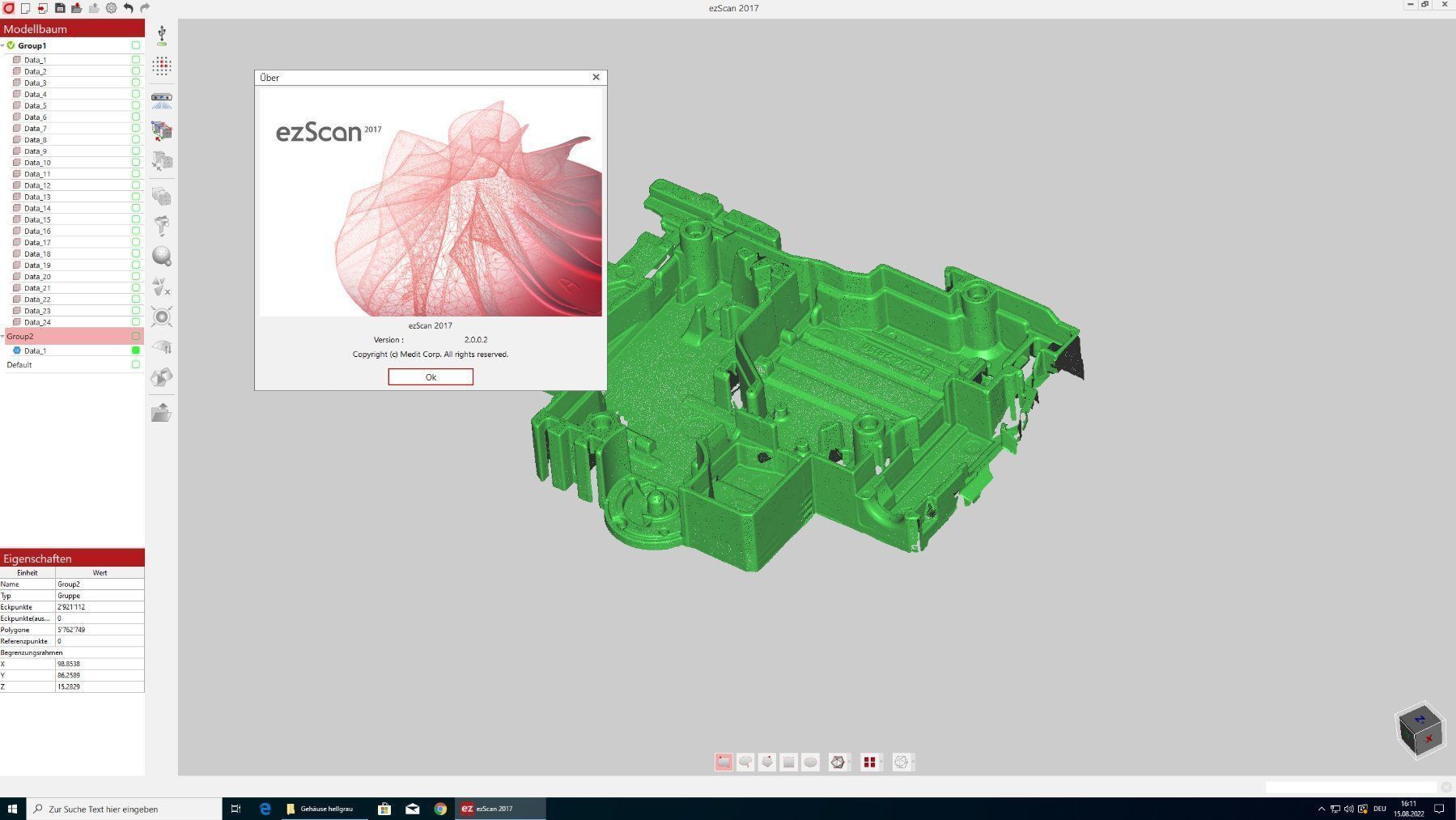 Scanner: 3D Scanner Rexcan CS2 TA300+ - Aktion 9999 CHF – Gebraucht aus Tagelswangen von messtec 1
